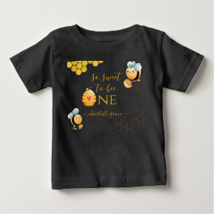 T-shirt Pour Bébé Si Douce D'être Une Abeille Anniversaire