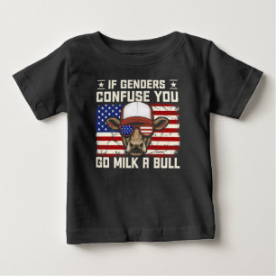 T-shirt Pour Bébé Si les genres vous perturbent, allez traire un tau