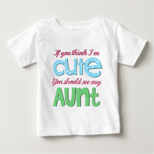T-shirt Pour Bébé Si tu penses que je suis mignonne, tu devrais voir