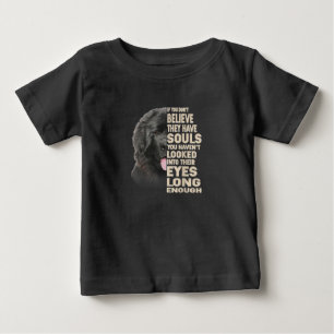 T-shirt Pour Bébé Si Vous Ne Croyez Pas Qu'Ils Ont Des Âmes Terre-Ne