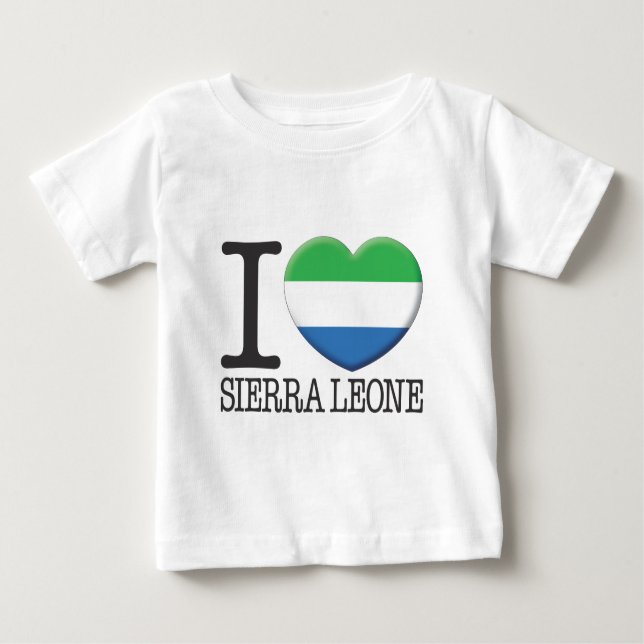 T-shirt Pour Bébé Sierra Leone (Devant)