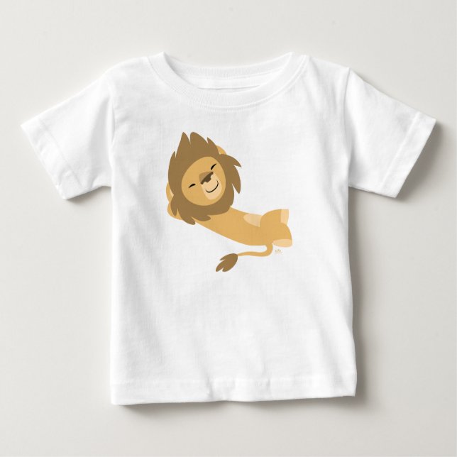 T-shirt Pour Bébé Siesta ! T-shirt Bébé Lion Cartoon mignon (Devant)