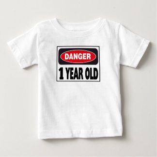 T-shirt Pour Bébé Signal de danger vieux de 1 an