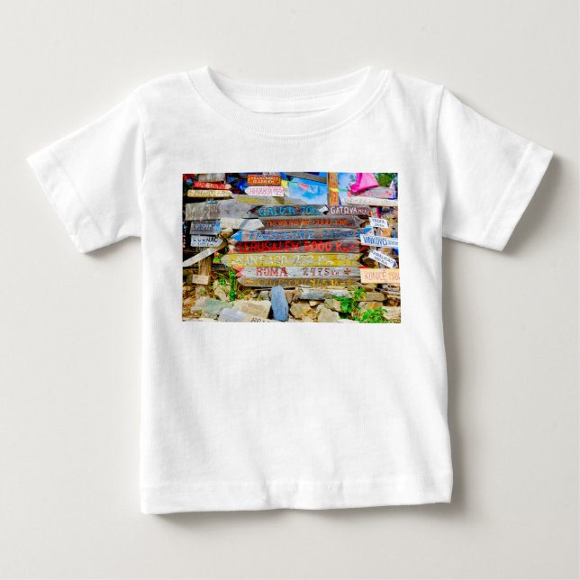T-shirt Pour Bébé Signe de distance (Devant)