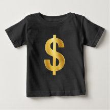 Signe de dollar en or – Argent Luxueux Minimaliste