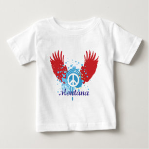 T-shirt Pour Bébé Signe de paix du Montana
