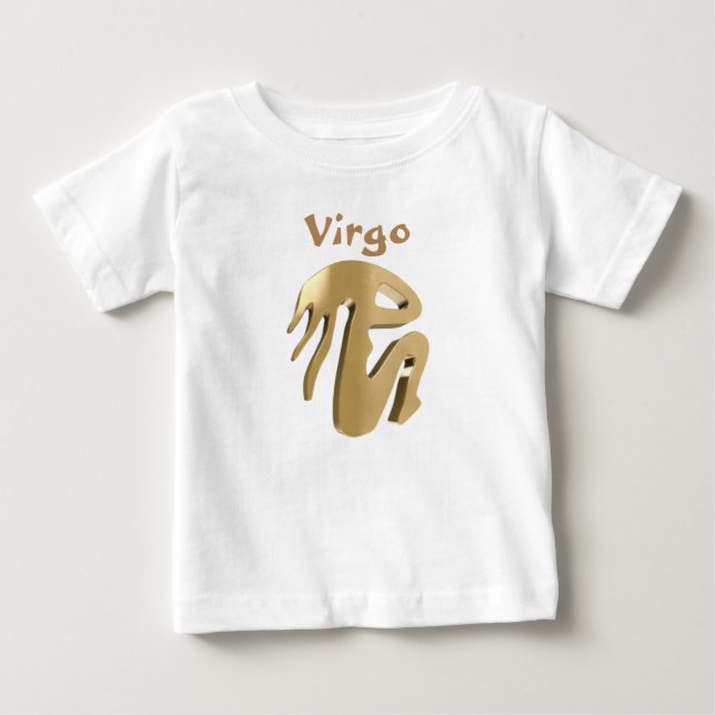 T-shirt Pour Bébé Signe d'or de Vierge (Devant)