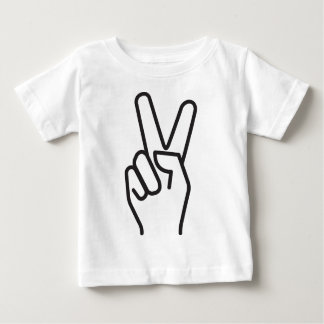T-shirt Pour Bébé signe stylisé classique de victoire