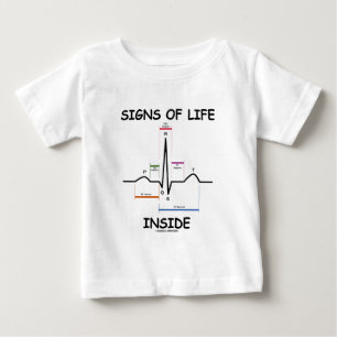 T-shirt Pour Bébé Signes de vie l'intérieur (battement de coeur