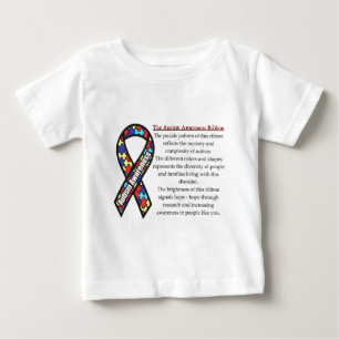 T-shirt Pour Bébé Signification de ruban d'autisme