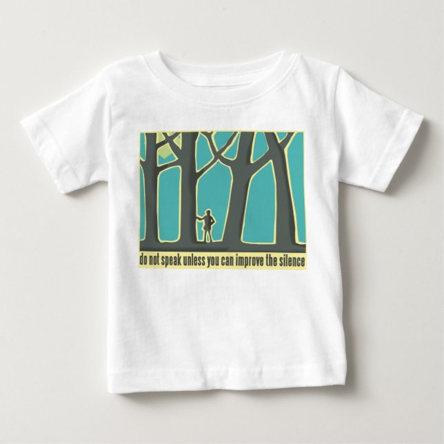 T-shirt Pour Bébé Silence de la forêt (Devant)