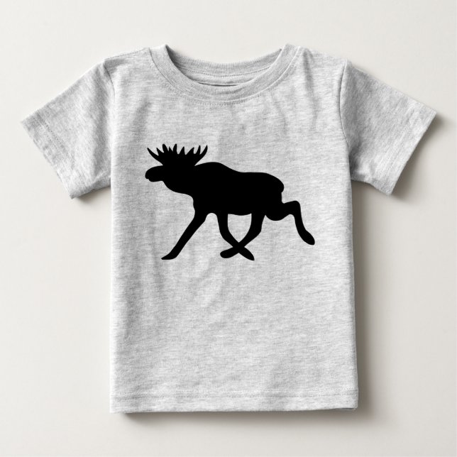 T-shirt Pour Bébé Silhouette (Devant)