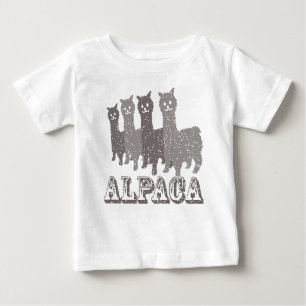 T-shirt Pour Bébé Silhouette 4 B d'alpaga