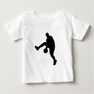 T-shirt Pour Bébé Silhouette du joueur de basket