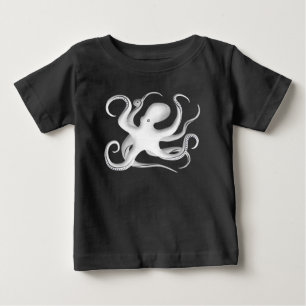 T-shirt Pour Bébé Silhouette octopus