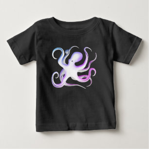 T-shirt Pour Bébé Silhouette octopus