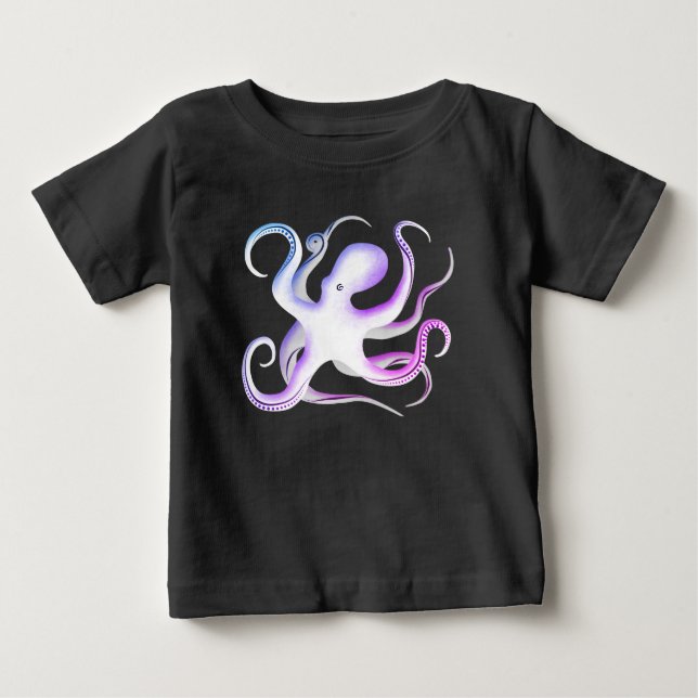T-shirt Pour Bébé Silhouette octopus (Devant)