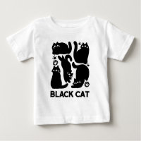 Silhouettes de chat noir - Design Feline mignon