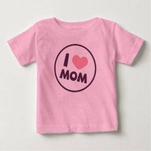 T-shirt Pour Bébé Simple I Love Maman's Day   Bodysuit