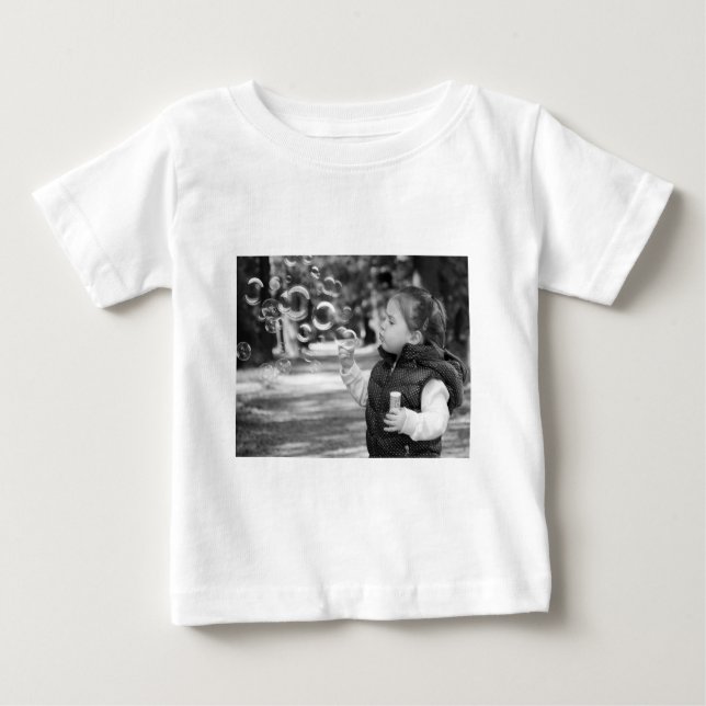 T-SHIRT POUR BÉBÉ SIMPLE MODERNE MODERNE MONOGRAM ÉLÉGANT CHIC STYLE (Devant)