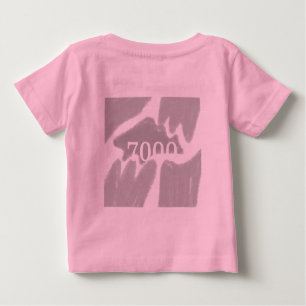 T-SHIRT POUR BÉBÉ SIMPLE MODERNE MODERNE MONOGRAM ÉLÉGANT CHIC STYLE