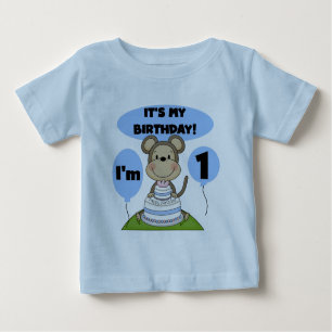 T-shirt Pour Bébé Singe Anniversaire Garçon 1er
