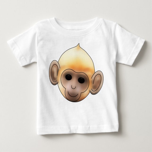 T-shirt Pour Bébé Singe au gingembre de bébé (Devant)