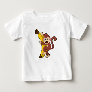 T-shirt Pour Bébé Singe avec banane (1).PNG