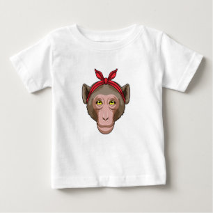 T-shirt Pour Bébé Singe avec Bandana