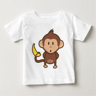 T-shirt Pour Bébé Singe avec la banane