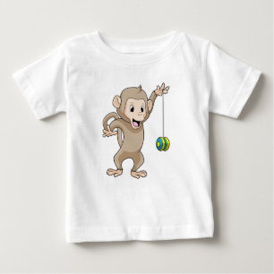 T-shirt Pour Bébé Singe avec Yo-yo