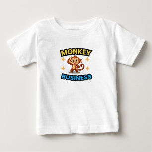 T-shirt Pour Bébé Singe d'affaires drôle