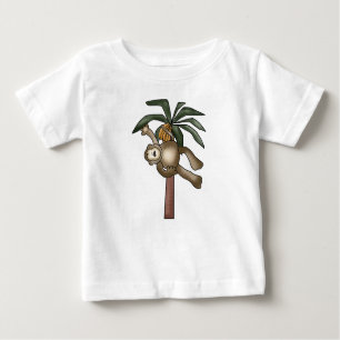 T-shirt Pour Bébé Singe dans le bananier