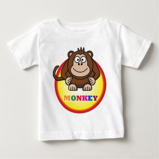T-shirt Pour Bébé Singe de bande dessinée