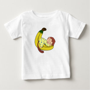 T-shirt Pour Bébé Singe dormant dans le pyjama