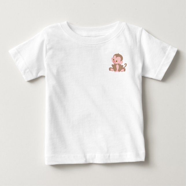 T-shirt Pour Bébé Singe du bébé souriant (Devant)