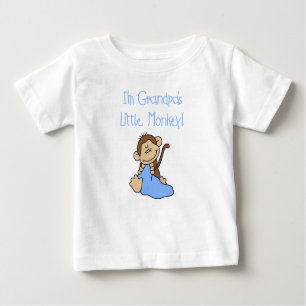 T-shirt Pour Bébé Singe du garçon du grand-papa petit
