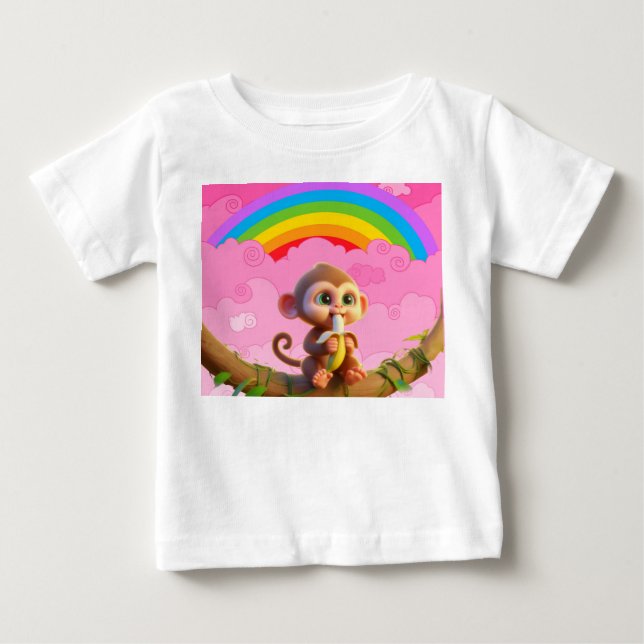 T-shirt Pour Bébé Singe fantastique (Devant)