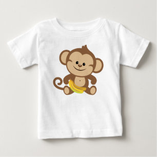 T-shirt Pour Bébé Singe Garçon Avec Banane