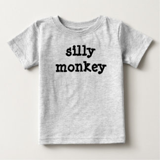 T-shirt Pour Bébé singe idiot