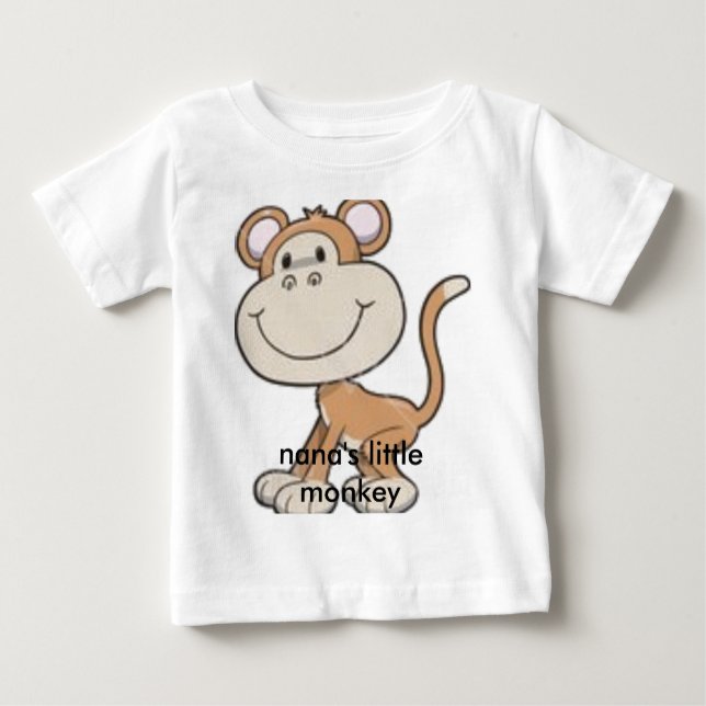 T-shirt Pour Bébé singe, le petit singe de Nana (Devant)