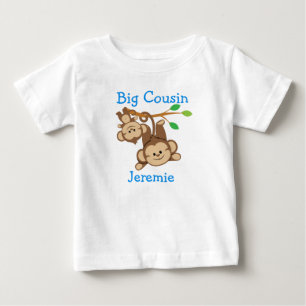 T-shirt Pour Bébé Singes Garçons Personnalisés Big Cousin