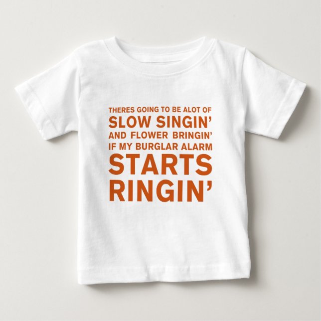T-shirt Pour Bébé Singin lent (Devant)
