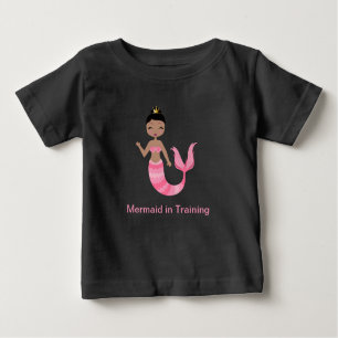 T-shirt Pour Bébé Sirène rose en formation