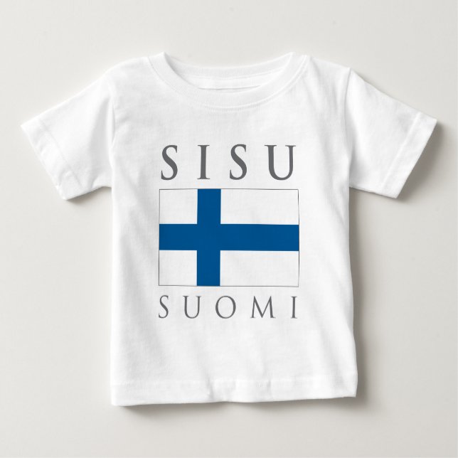T-shirt Pour Bébé Sisu Suomi (Devant)