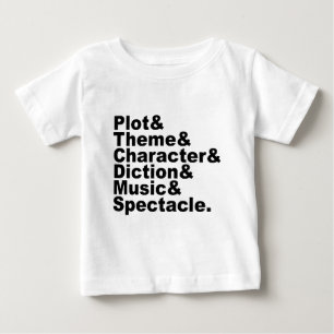 T-shirt Pour Bébé Six éléments de poétique et de drame selon Aristot