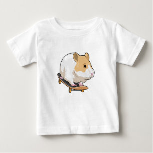 T-shirt Pour Bébé Skate de Hamster