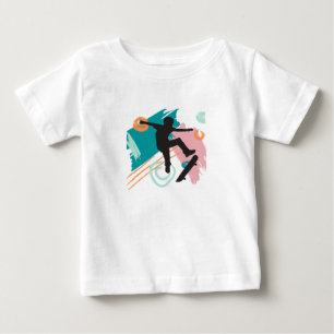 T-shirt Pour Bébé Skateboard Baby
