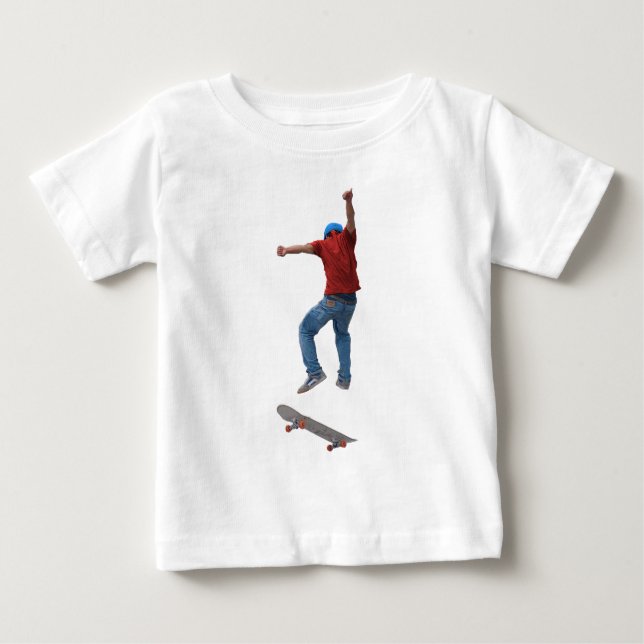 T-shirt Pour Bébé Skateboarder obtenir quelques Air Action Street Ku (Devant)