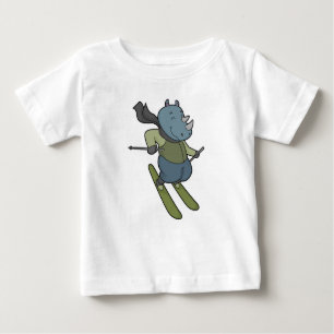 T-shirt Pour Bébé Ski de Rhino